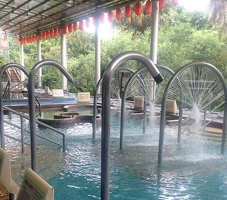 projet de piscine spa pour hôtel de vacances
